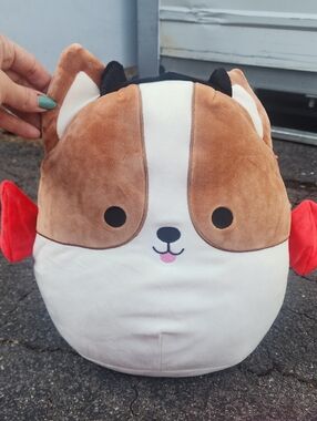 Squishmallows Brown, White & Red Reginald Plush